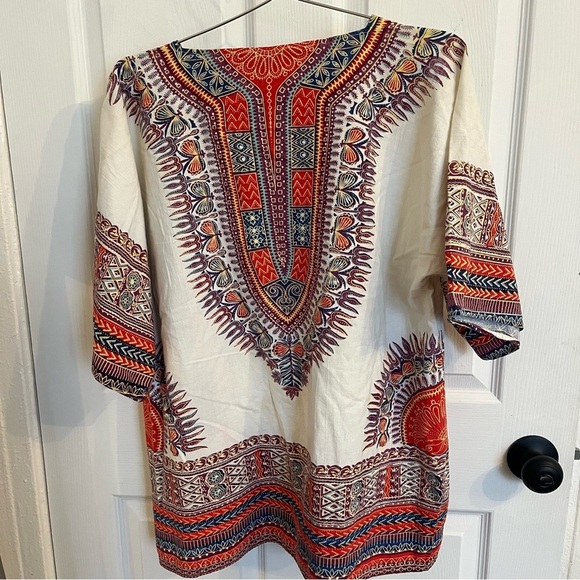 Vintage Red and White Tunic Top - Picture 2 of 5